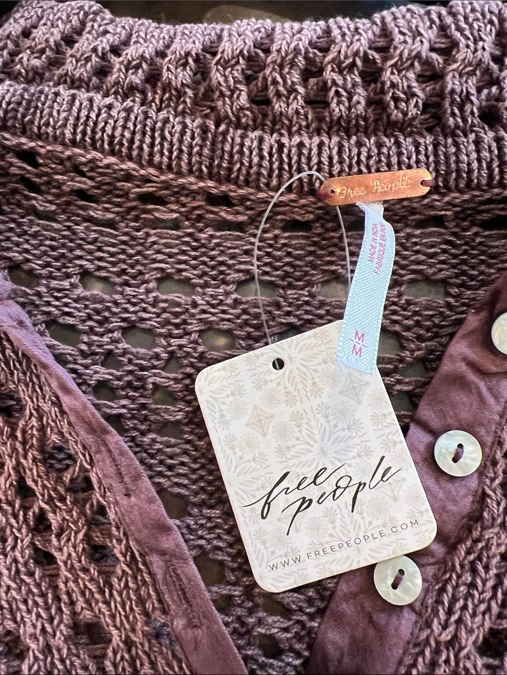 Free People openwork crochet